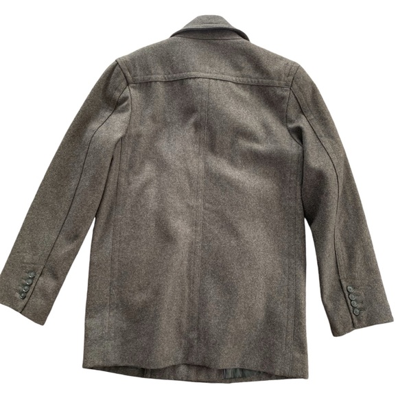 Merona Wool Blend Dark Charcoal Gray Pea Coat – Men’s Small - Picture 8 of 12